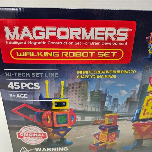 Magformers Magnetic Construction 3D Brain Development Walking Robot Hi Tech Set - Picture 5 of 13